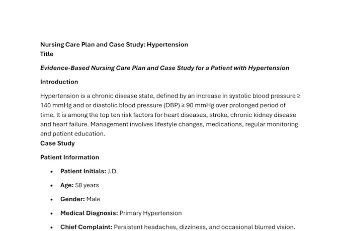 write nursing research,care plans and case studies